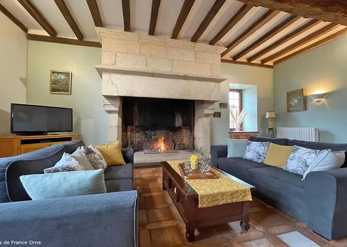 Manoir Du Xveme Siecle Avec Jardin Prive, Cheminee Et Animaux Acceptes - Fr-1-497-204 Casa de Férias Colombiers (Orne)