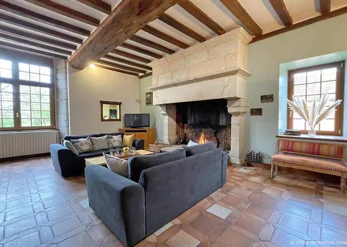 Manoir Du Xveme Siecle Avec Jardin Prive, Cheminee Et Animaux Acceptes - Fr-1-497-204